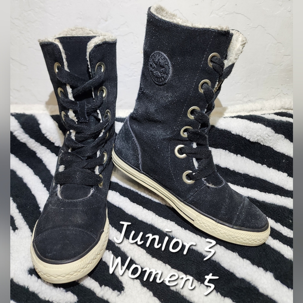 Converse Chuck Taylor Beverly Lace Up Xhi Black/Egret Junior 3/Women 5